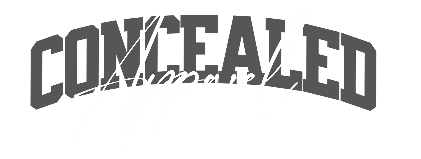 Concealed overlayed sticker