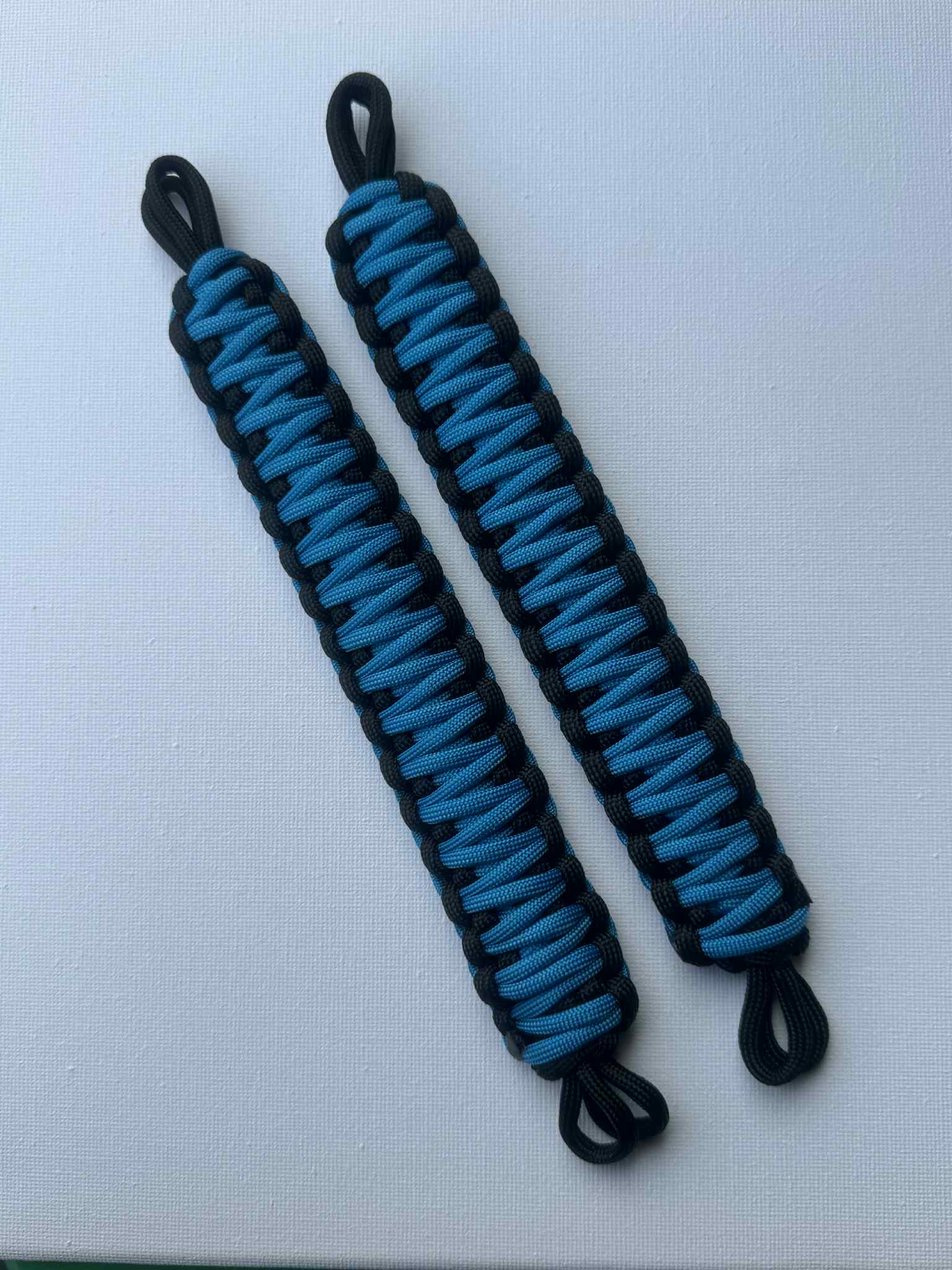 2x NMS PARACORD INTERIOR HANDLES (Pair) Black & Blue