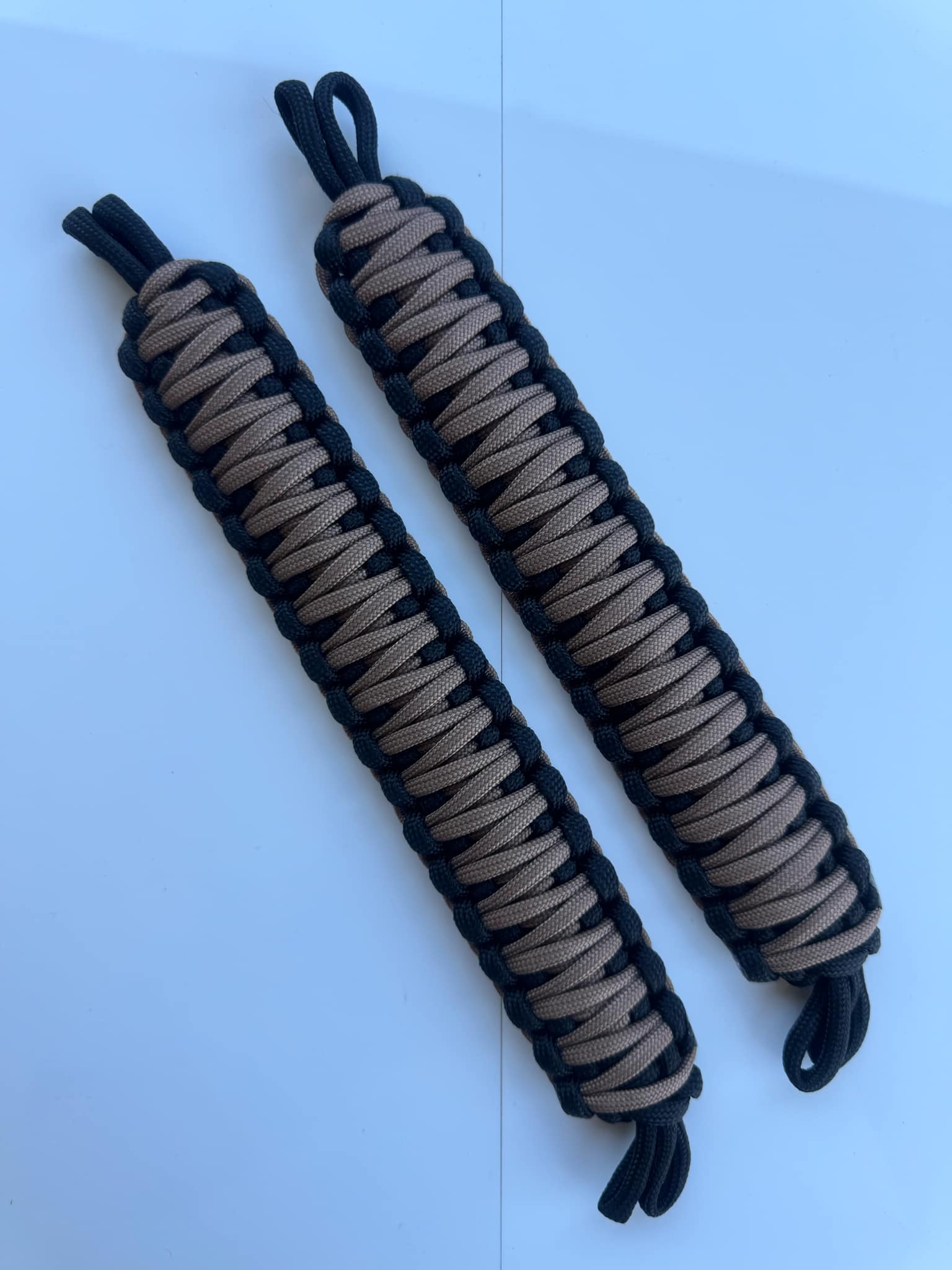 2x NMS PARACORD INTERIOR HANDLES (Pair) Black & Bronze