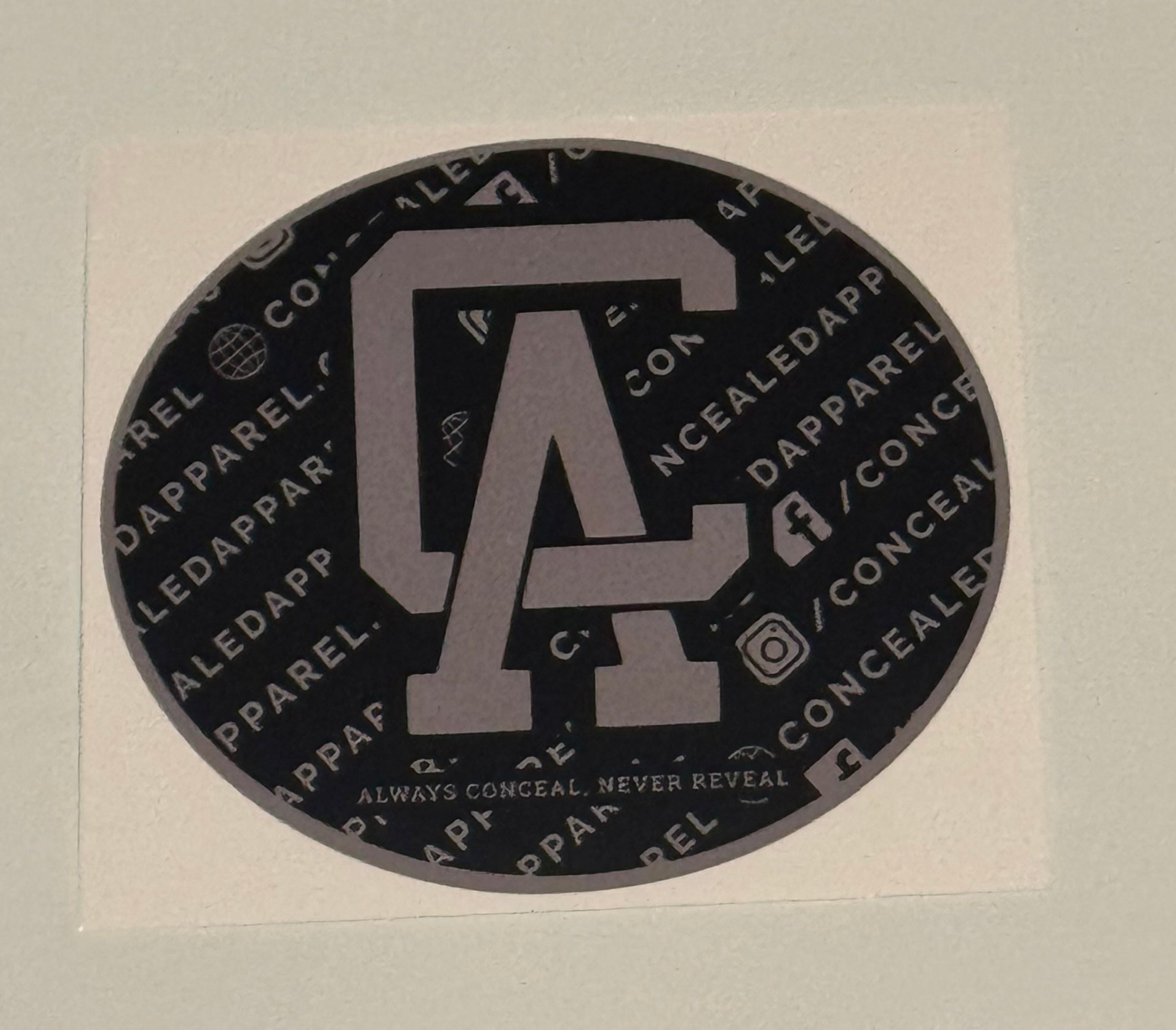 Concealed Apparel Round Sticker