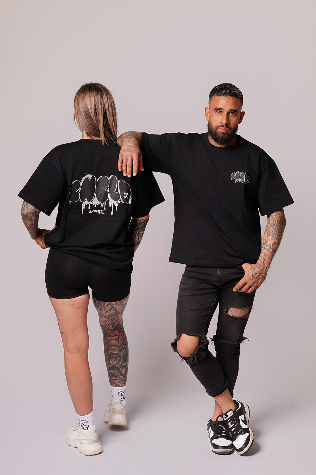 Silent Smoke - Drip Tee Black & Grey