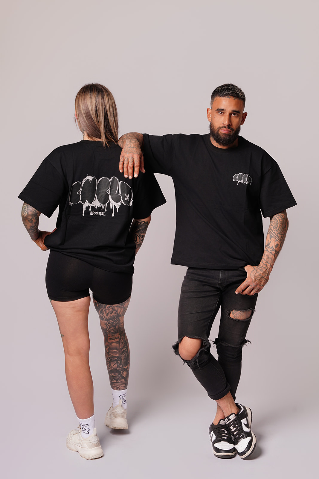 Silent Smoke - Drip Tee Black & Grey