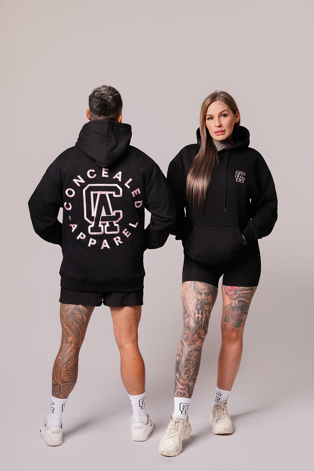 OG Hoodie - Blush Pink Black & Blush Pink